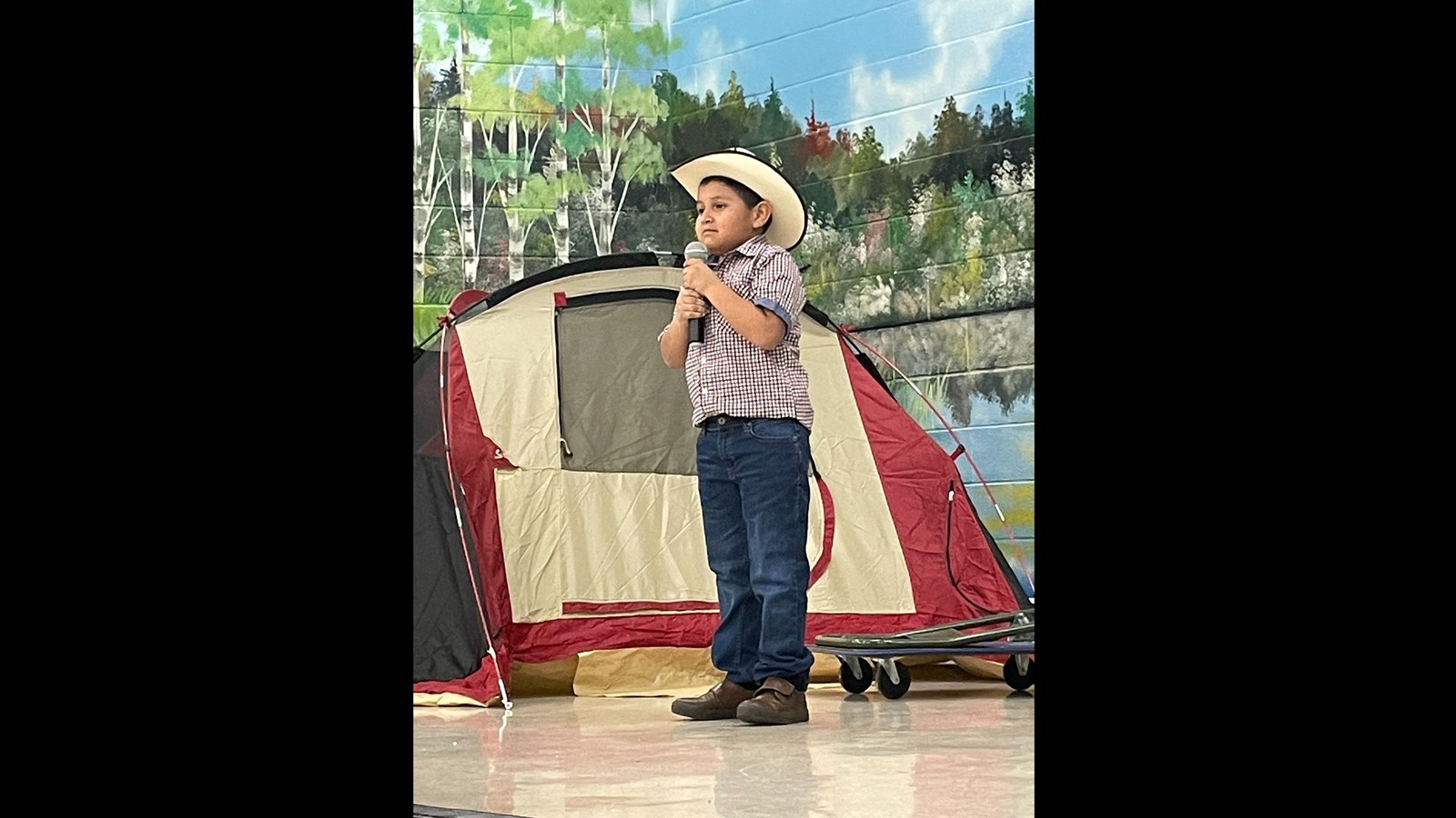 Students perform at the Sanders Elementary School International Night.